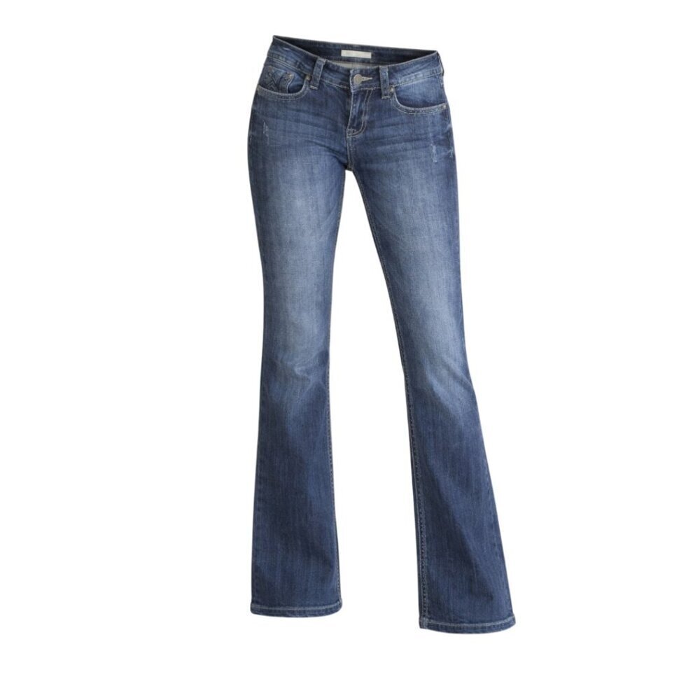 Stetson Medium Blue Fade Classic Boot Denim Jeans, Size 6 (Short)